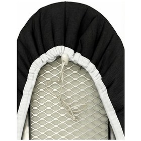 Resim Beylini Ütü Masası Kılıfı Yanmaz Lastikli Süngerli Ütü Masası Örtüsü Ayarlanabilir Ütü Masası Bezi Siyah 55x135 Cm Siyah 