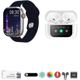 Resim BYRTECH HK9 Pro Max Plus Watch 10 Akıllı Saat + Led Ekranlı ANC Air Pro 2 Bluetooth Kulaklık Set 