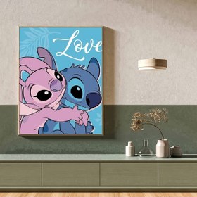 Resim Dikiş & Lilo Aşk" 5D Elmas Boyama Kiti - Yuvarlak Akrilik Mozaik DIY Ev Dekoru, 29,97x39,88 cm, Aile, Arkadaşlar ve Sevdikler için Mükemmel, Sevgililer Günü, Noel, Cadılar Bayramı, Şükran Günü Hediyeleri için İdeal, Sevgililer Günü Hediyesi|Eğlenceli Tasarım|Dayanıklı Akrilik, Dikiş 