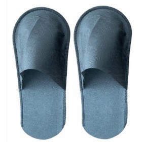 Resim SARI BUKLET OTEL 1000 Çift Siyah Otel Terlik, Overlok Terlik, Tek Kullanımlık Overlok Terlik. 