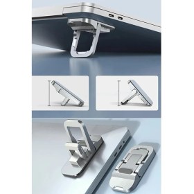 Resim Techno Station Yeni Nesil Taşınabilir Portatif Tasarım Laptop Tablet Standı 2 Kademeli Yükseltme 2li 