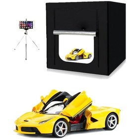 Resim Deyatech 80 x 80 CM Katlanabilir Ledli Pro Ürün Çekim Çadırı 
