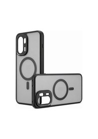 Resim Oneplus 15r / Ace 6 İle Uyumlu Magsafe Uyumlu Mat Yüzey Kılıf Al4967 Siyah 