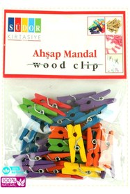 Resim OMZ Ahşap Mandal Küçük Renkli 24 Adet Kız Cocuk Erkek Cocuk Oyuncak Egitici Oyuncak Kız Oyuncakları Erk 