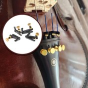 Resim 4/4-3/4 Viyol için 4 adet Siyah Viyol İnce Ayarlayıcı, Demir Metal Dize Döndürücü Ayarlayıcı, Metal Ayarlayıcı Dize Ayarlayıcı İnce Ayarlayıcı Viyol Parçaları 