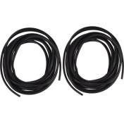 Resim Bueattuh 2x 16FT/5M Siyah Kalıplama Kauçuk Şerit Araba Kapısı Çizik Koruyucusu Kenar Koruması (Yurt Dışından) 