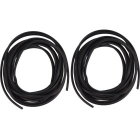 Resim Bueattuh 2x 16FT/5M Siyah Kalıplama Kauçuk Şerit Araba Kapısı Çizik Koruyucusu Kenar Koruması (Yurt Dışından) 