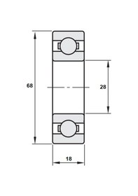 Resim Koyo 63/28 C3 Rulman 28X68X18 559522796 