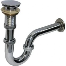 Resim Belle Fusion Mey Ithalat® Krom Lavabo Sifonu Stoplu Pop-Up 32 mm 