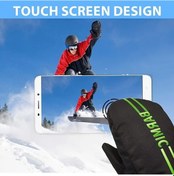 Resim Willowhaven Beyaz Termal Kayak Eldiveni - Dokunmatik Uyumlu, Ayarlanabilir Bilek Kayışı Beyaz 