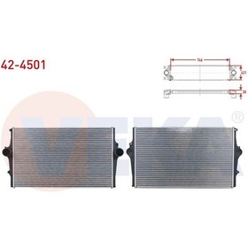 Resim Veka-42-4501 - Turbo Radyatoru Intercooler Volvo S60 I 2.0 T 