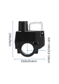Resim Pil İle Motosiklet Ve Bisiklet Kask Kilidi Çok Renkli 