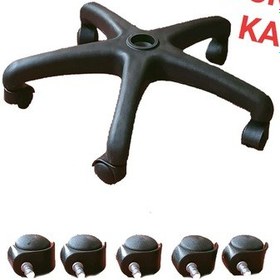 Resim Turaofis Tura Ofis 5 Adet Tekerlek+ Yıldız Ayak Ofis Koltuğu Yedek Parçası 