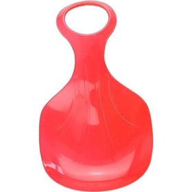 Resim Suntek Kar Kızağı Saplı Açık Hava Kış Çimen Kırmızı Kırmızı 