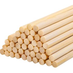 Resim Ahşap Bambu Maket Patates Kızartma Çubuğu Çöp Şiş - Boy : 35 Cm./ En : 5 Mm. - 100 Adetlik 1 Paket 