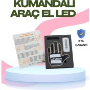 Resim Yüksek Görünürlüklü Otomobil Jest Işığı – 3 Modlu LED Arka Cam Aksesuarı, Pratik ve Eğlenceli 