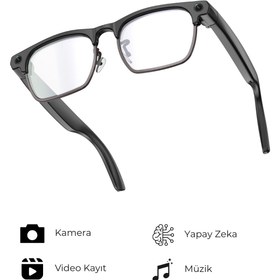 Resim DVYEN G3 Akıllı Kamera Gözlüğü Bluetooth Müzik Dinleme Fotoğraf Video Kaydı AI Çeviri Yapay Zeka Gözlük 
