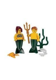 Resim Lego Minifigür Merman And Mermaid Pi140a/pi139 