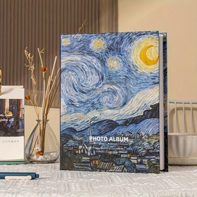 Resim Yıldızlı Gece 6 İnç Fotoğraf Albümü - 100 Cepli, Aile & Çiftler İçin Mükemmel Anılar, Sevdikleriniz İçin İdeal Hediye 