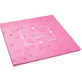 Resim Polabook Beyaz Kalemli Kalp Figürlü Pembe Kendin Tasarla Anı Defteri Ve Fotoğraf Albümü 