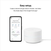 Resim Google Wifi - AC1200 - Mesh Wifi Sistemi - Wifi Yönlendirici - 4500M2 Metrekare Kapsama Alanı - 3'lü Paket 