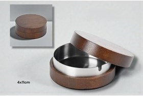 Resim Kahverengi Bambu Kapaklı Küllük 