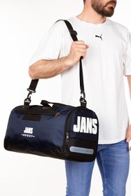 Resim Genel Markalar Unisex Lacivert Ayakkabı Bölmeli Spor Çanta Fitness Sporcu Çantası Tote Çanta Fitnes Çantası 