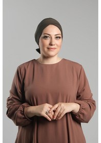 Resim Hürrem Bone Haki Pratik Hazır Geçmeli Fiyonklu Bone Sandy Çift Taraflı Çapraz 3007b 09 Haki 
