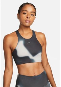 Resim Nike Yoga Dri-fıt Swoosh Orta Destekli Kadın Spor Sütyeni Dm0647-070 Siyah 