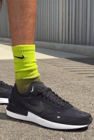 Resim Nike Waffle One Black Sneaker Reflektörlü Erkek Günlük Spor Ayakkabı 