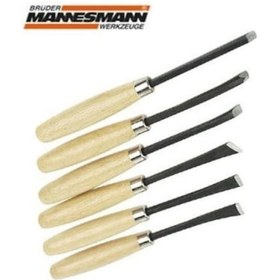 Resim Mannesmann 690-Ex 160 Ahşap Oyma Bıçak Seti. 6 Parça 
