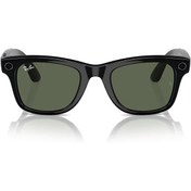 Resim RAY-BAN META WAYFARER AKILLI GÖZLÜK PARLAK SİYAH G15 YEŞİL 
