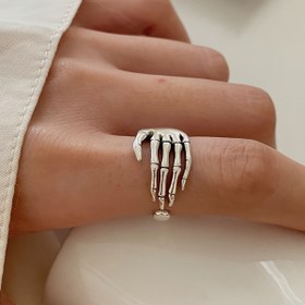 Resim Nooxian Bakır İskelet El Yüzüğü Kadınlar için, Hip Hop Gotik Stil, Günlük ve Parti Etkinlikleri için Açıklama Takısı, Benzersiz Kaplama ile Mozaik Olmayan Tasarım - Tüm Mevsim Aksesuarı 