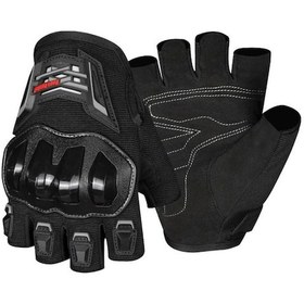 Resim Ones Again Mg14d Su Geçirmez Parmaksız Motosiklet Eldiveni Siyah M Beden 