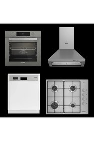 Resim Arçelik İnoks Bulaşık Makineli Ankastre Set 