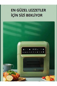 Resim HUTT Oa10 Airfryer Siyah Yağsız Fritöz 10 Lt 