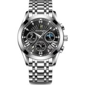 Resim Hanyang 6198 Sl Bk S Poedagar Erkekler Için Rahat Spor Saatler Üst Marka Lüks Paslanmaz Leke Kol Saati Adam Saat Moda Su Geçirmez Quazt Kol Saati (Yurt Dışından) 