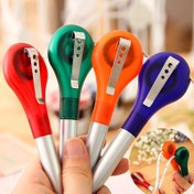 Resim Dayanıklı Bant Ölçü Kalemi, Taşınabilir Mini Geri Çekilebilir Ölçü Bandı, Çok Renkli Yuvarlak Tükenmez Kalem, Plastik Malzeme, Bant Ölçüsü ile, Ofis, Okul ve El Sanatları için 