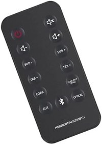 Resim AULCMEET Yedek uzaktan kumanda HSB280BT/AXS240BTU Hitachi 240w 2.1ch Sound Bar W/Wireless Subwoofer ile uyumlu 