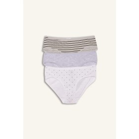 Resim DeFacto Penye 3'lü Slip Külot Kız Çocuk G8526A826SP 