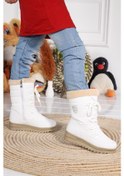 Resim Kiko Kids İçi Termal Kürklü Kız Çocuk Kar Botu Ayakkabı Twg 995 Beyaz 001 