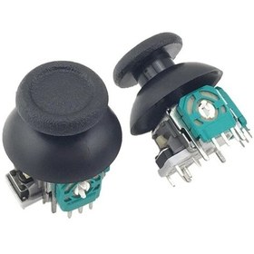 Resim Siyah Saplı 3d Başparmak Joystick Sol Ve Sağ Rocker Ps4 Ps4slim Pro Başparmak Rocker Yedek Ps4 