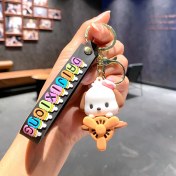 Resim OEMG Yeni Çizgi Film Animasyon Stitch Serisi Yumuşak Kauçuk Anahtarlık Bebek Çantası Kolye Anahtarlık Küçük Hediye (Yurt Dışından) 