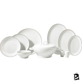 Resim Korkmaz Lidya Collection Gold 60 Parça Yemek Takımı 