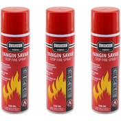 Resim 3 Adet Yangın Söndürücü - Yangın Savar Sprey 500ml + 500 Ml + 500 Ml Ev - Ofis - Oto Araç Ateş Boğucu Köpük Tabaka Oluşturur 5250 