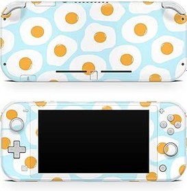 Resim TACKY DESIGN Sevimli Yumurta Cilt Nintendo Switch lite ile uyumlu, Pastel Mavi Anahtarı lite Çıkartmalar Vinil 3 m Çıkartması Kawaii Tam Wrap Kapak 