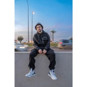 Resim Piedra Collection Unisex Siyah Oversize Baskılı Eşorfman Altı Jogger 