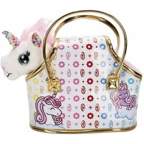 Resim Cutekins Taşıma Çantalı Peluş Unicorn Lou Lou Çok Rengi 