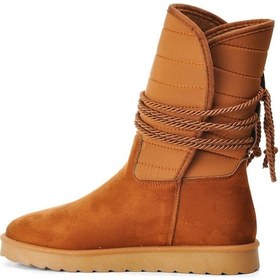 Resim Park Moda K706 Taba Süet İçi Polarlı Kadın Bot Taba 
