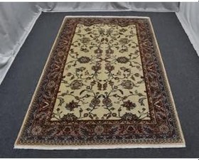 Resim Zehra Abla Halı El Dokuma 4m2 Şaheser Serpme Dallı Çiçekli Uşak Yün Halı 5962 Bej-160 x 250 